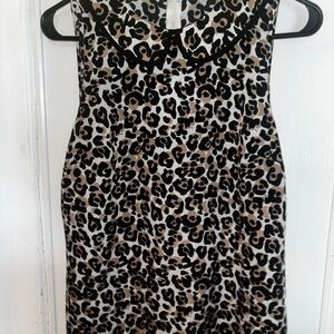 Ann Taylor Animal Print Sleeveless Blouse